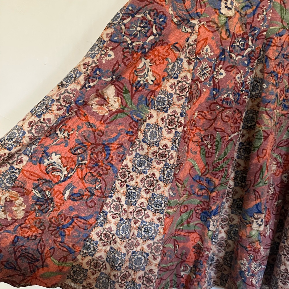 Vintage Coldwater Creek A-Line Skirt -‎ Multicolor Floral - Picture 5 of 7